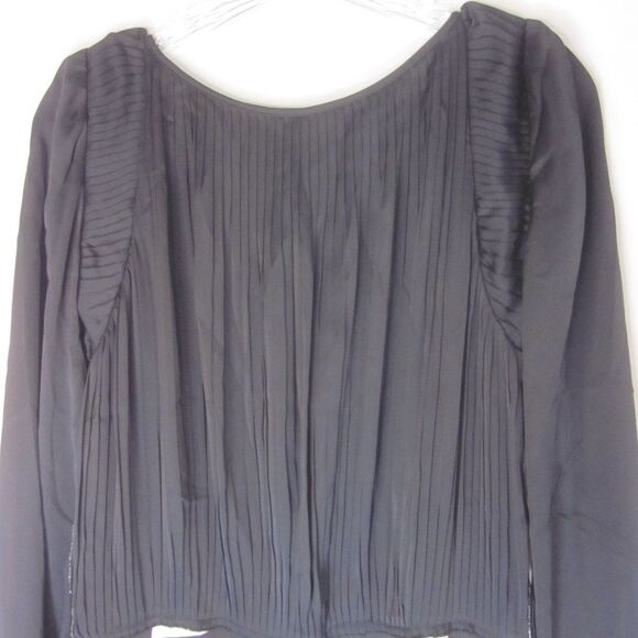 Chloe Womens Size XS Silk Dress Black White Pattern Long Sleeve Asymmetrical Hem - Picture 7 of 12